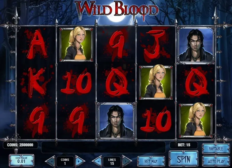 Wild Blood Slot — screenshot