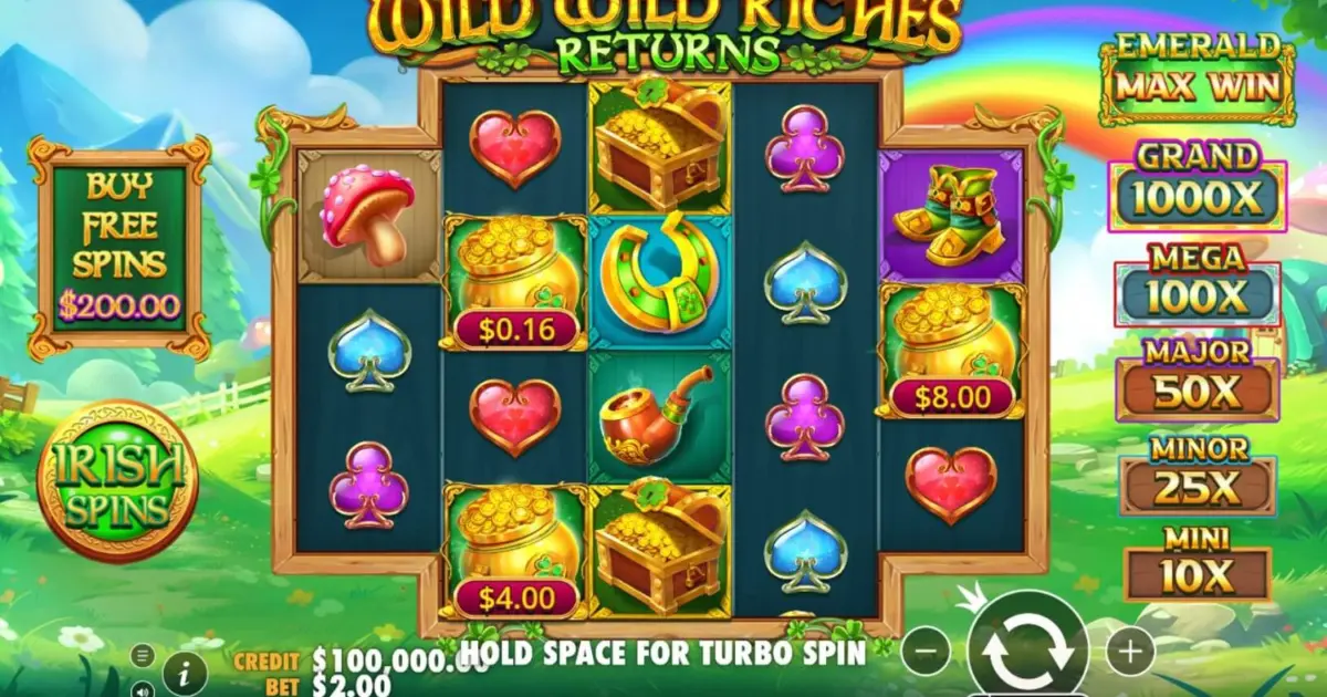Wild Wild Riches Returns Slot — screenshot
