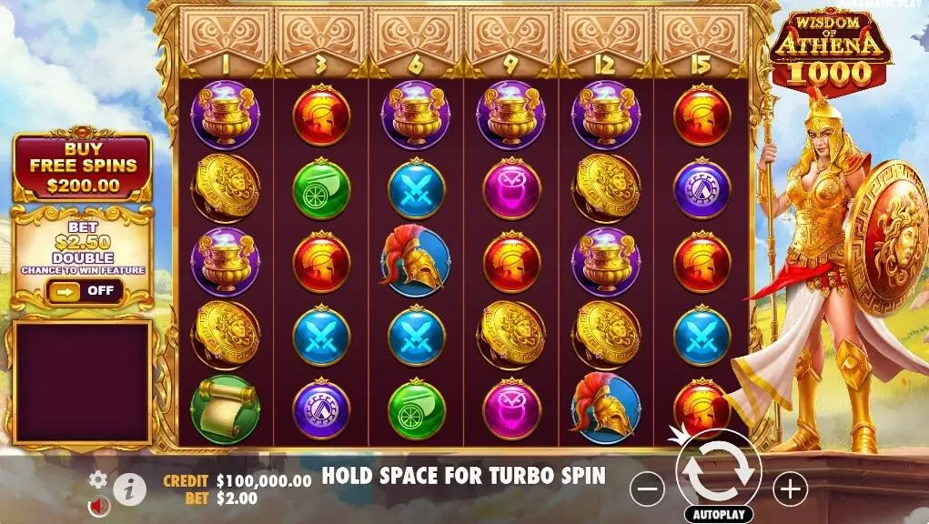 Wisdom of Athena 1000 Slot — screenshot