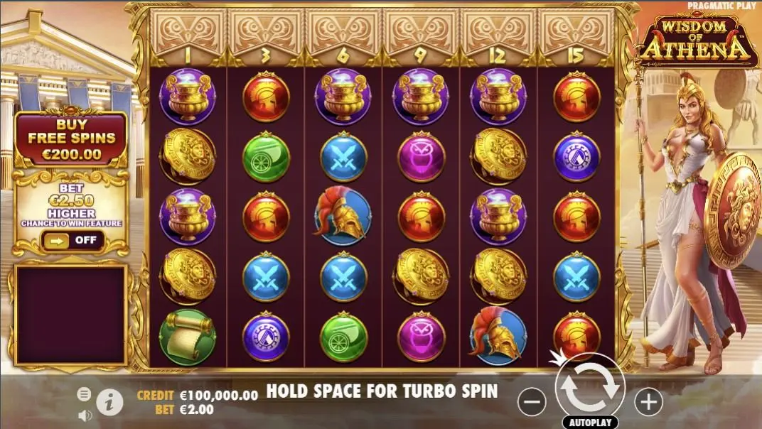 Wisdom of Athena Slot — screenshot