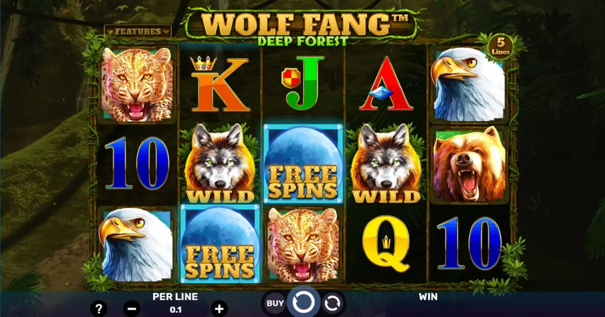 Wolf Fang: Deep Forest Slot — screenshot