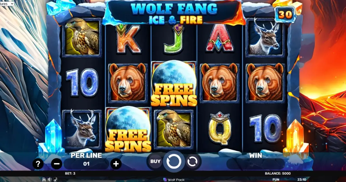 Wolf Fang – Ice & Fire Slot — screenshot