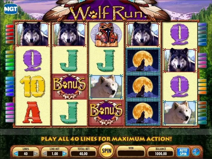 Wolf Run Slot — screenshot