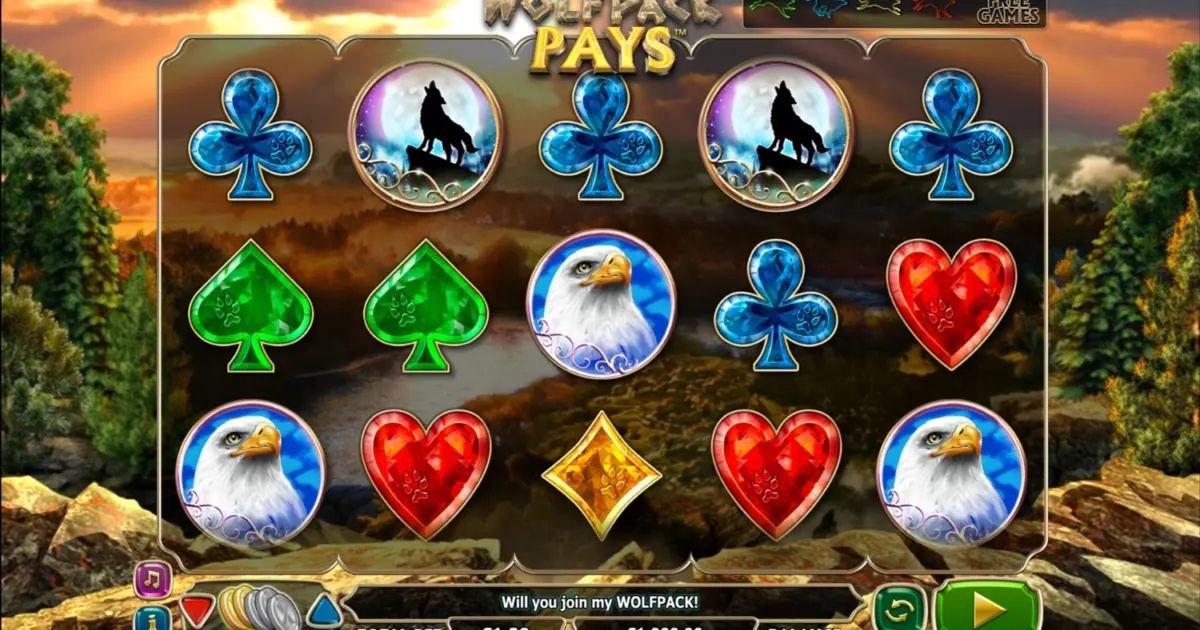 Wolfpack Pays Slot — screenshot