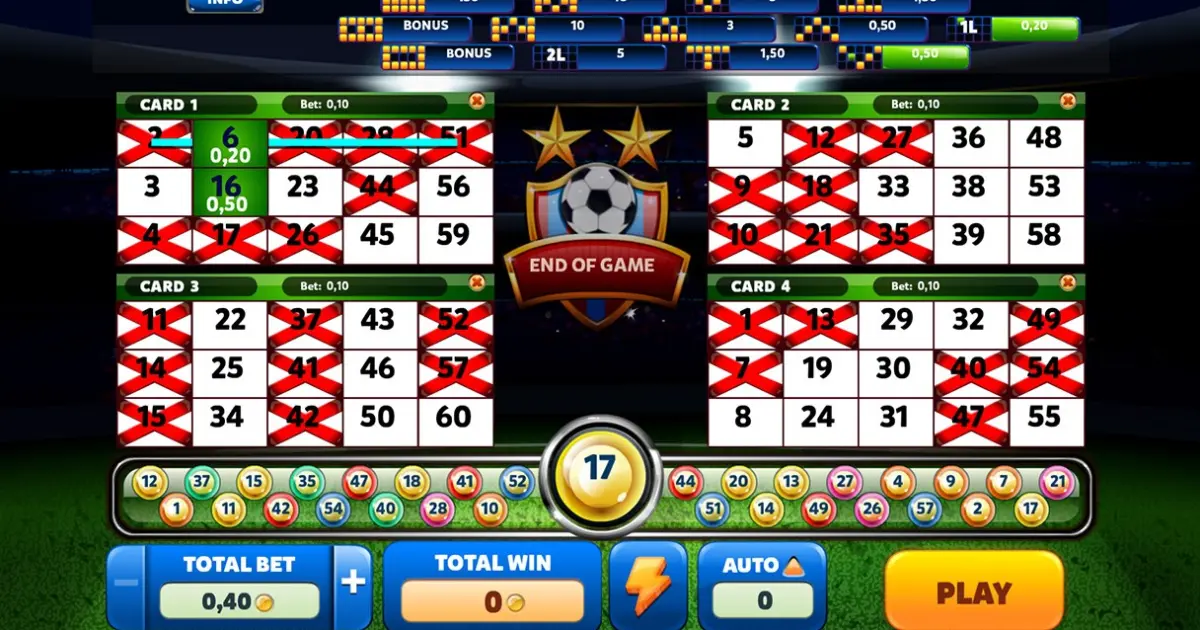 World Football Bingo — screenshot