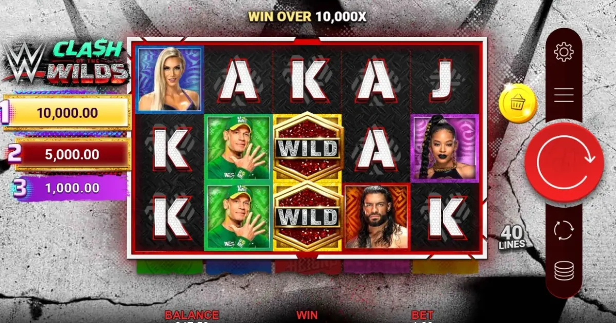 WWE: Clash of the Wilds Slot — screenshot