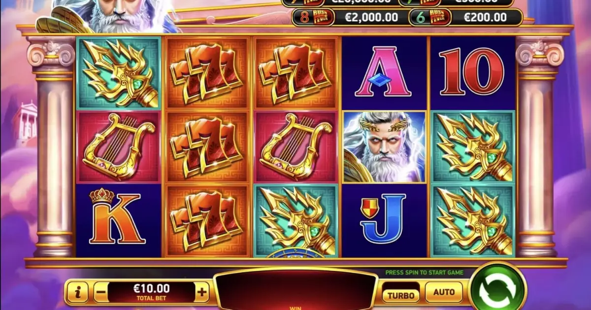 Zeus Rush Fever Deluxe Slot — screenshot