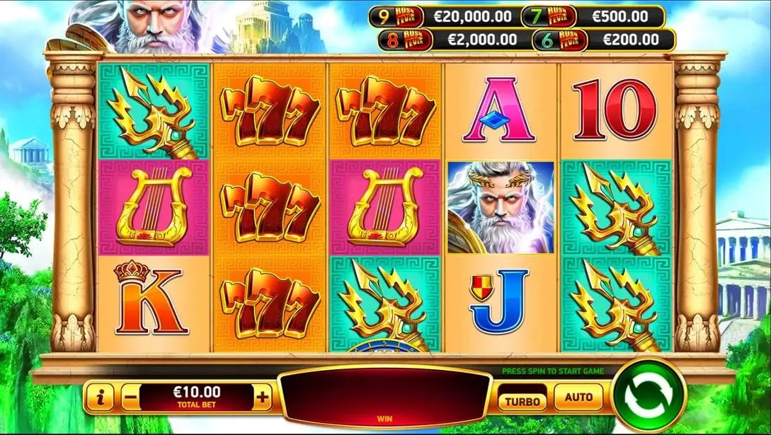 Zeus Rush Fever Slot — screenshot