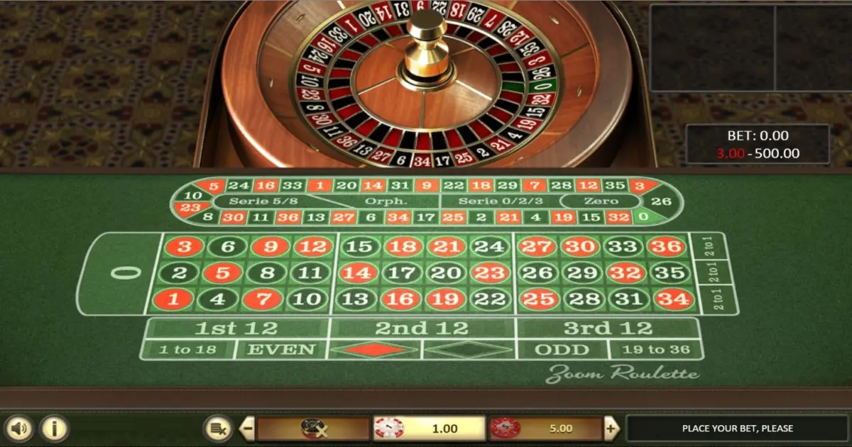 Zoom Roulette (Betsoft) — screenshot